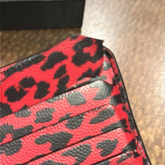 Saint Laurent Leopard Print Leather Card Case - Picture 5 of 16